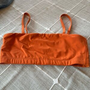 Orange sports bra